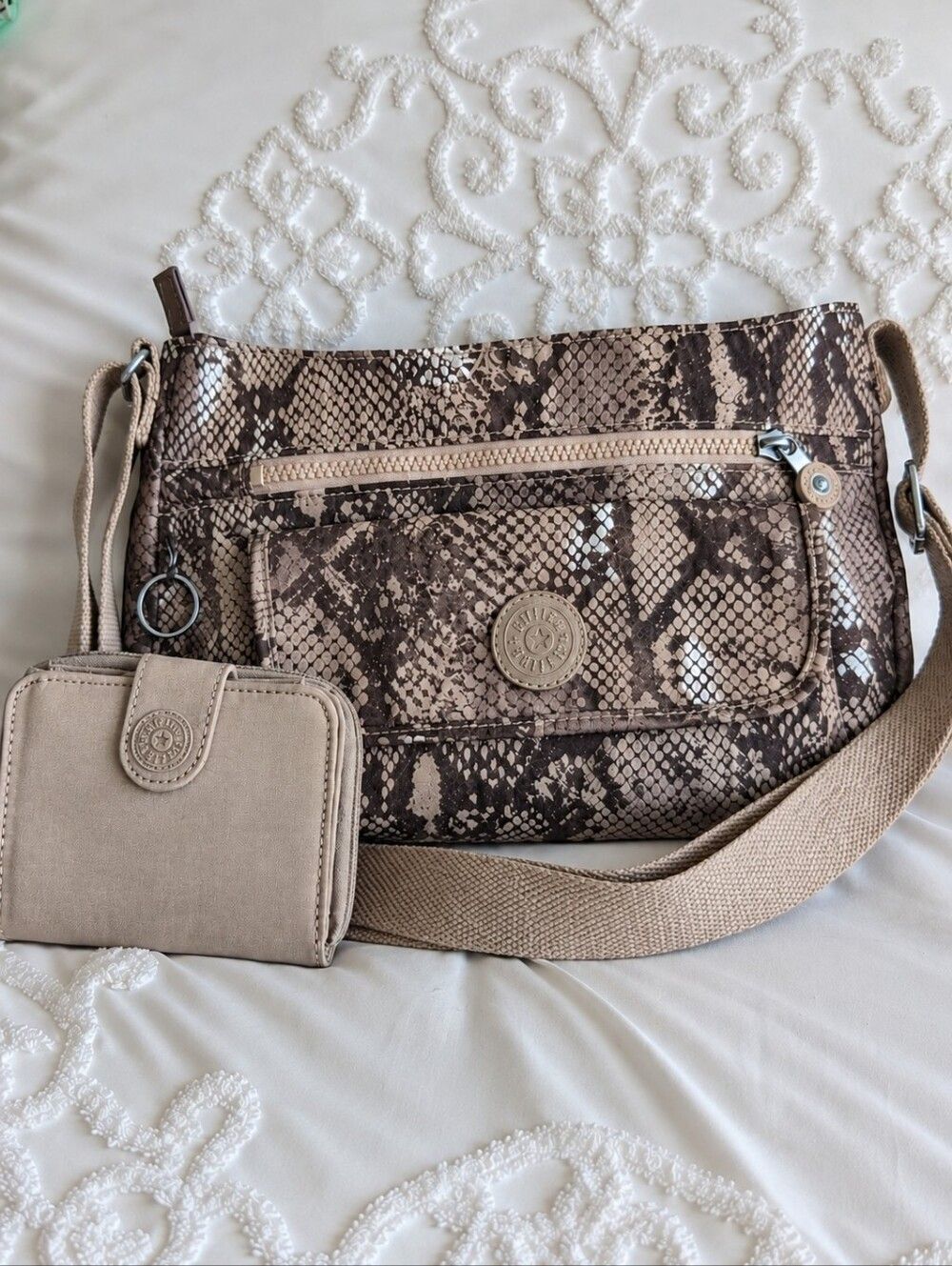 KIPLING Syro & Money Love Lightweight TRAVEL COMBO Crossbody Bag AND Wallet NWOT